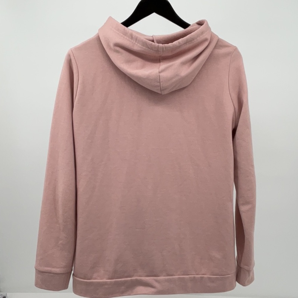 NWoT Eddie Bauer Dusty Rose Full Zip Hoodie Women’s M Cotton Blend Fleece - Picture 2 of 6